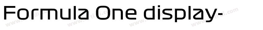 Formula One display字体转换 Formula One display字体转换